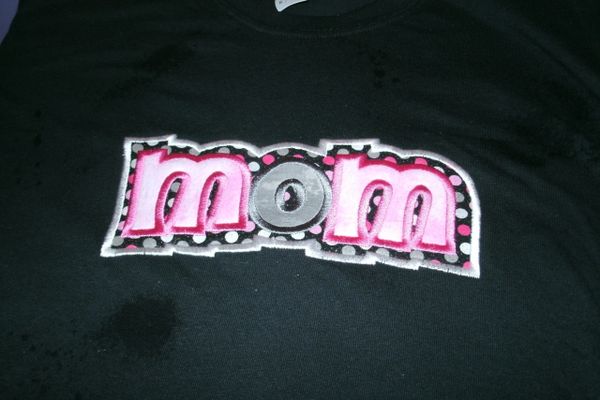 Mom Personalized Shirt Double Applique Family Shirt