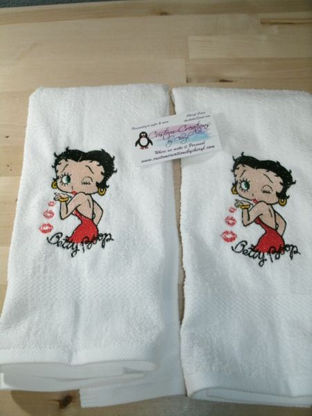 Betty boop towel discount set