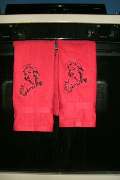 Marilyn Monroe Kitchen Towels Hand Towels 2 piece set