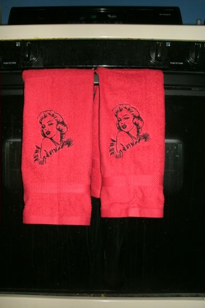 Marilyn Monroe Kitchen Towels Hand Towels 2 piece set