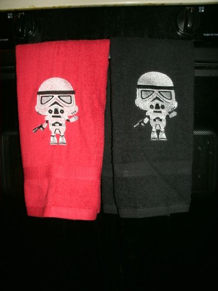 Star Wars Vader Storm Trooper Kitchen Towels Hand Towels 2 piece set