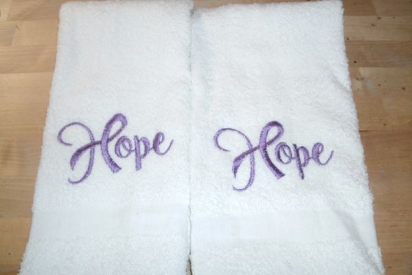Hope Ribbon Kitchen Towels 2 piece set