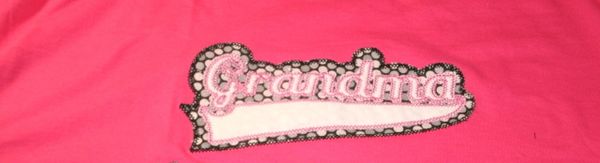 Grandma Personalized Shirt Double Applique Family Shirt