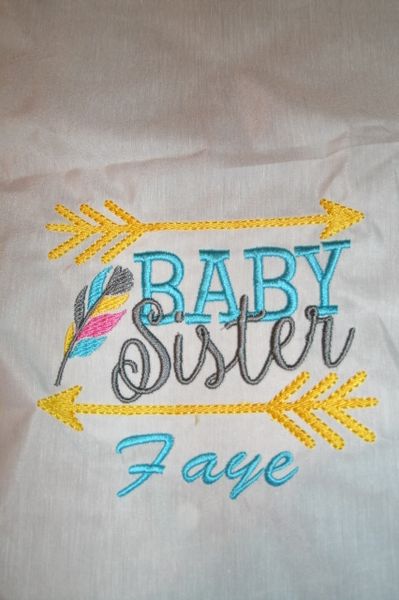 Tribal Arrows & Feather Baby Sister Family Shirt
