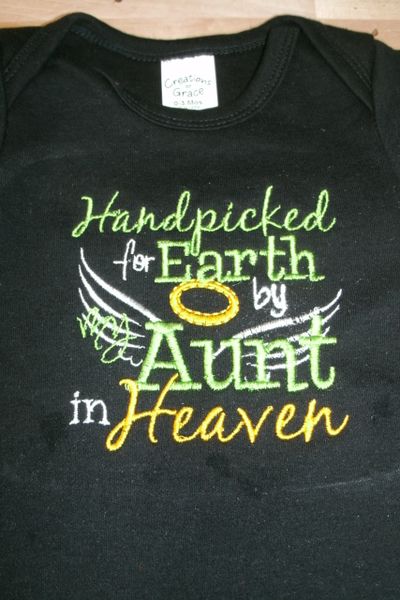 Handpicked for Earth by my Aunt in Heaven Shirt
