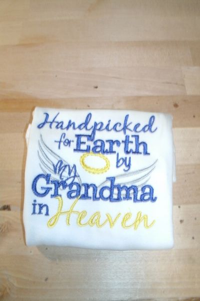 Handpicked for Earth by my Grandma in Heaven Memorial Shirt