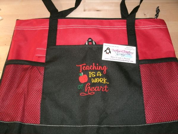 Teaching is a work of Heart Personalized Tote Bag