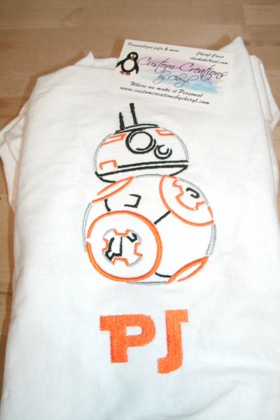 Personalized Star Wars Droid BB8 Sketch Personalized Shirt
