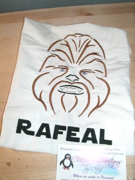 Personalized Star Wars Chewbaca Sketch Personalized Shirt