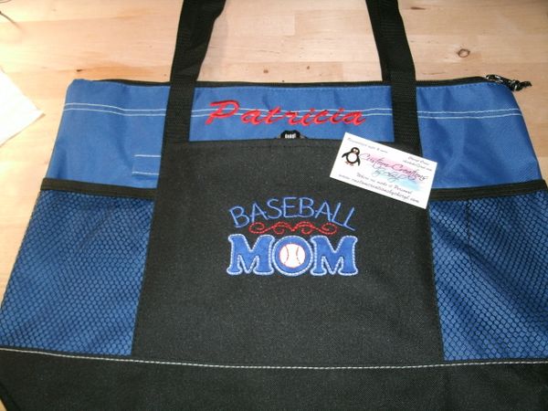Baseball Mom Personalized Tote Bag Sports Mom