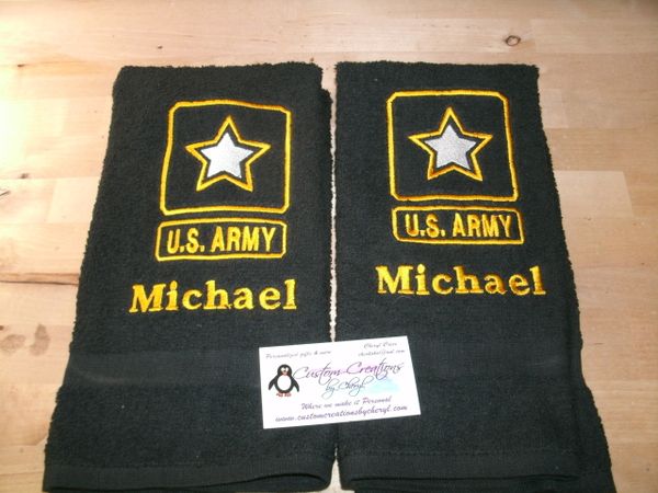 Army Military Kitchen Towels Hand Towels 2 piece set
