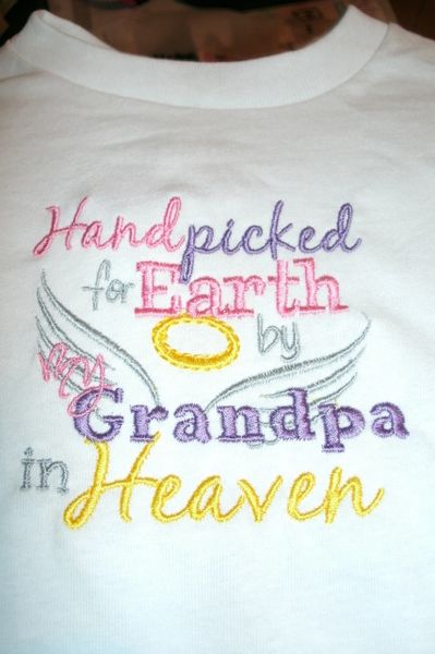 Handpicked for Earth by my Grandpa in Heaven Memorial Shirt