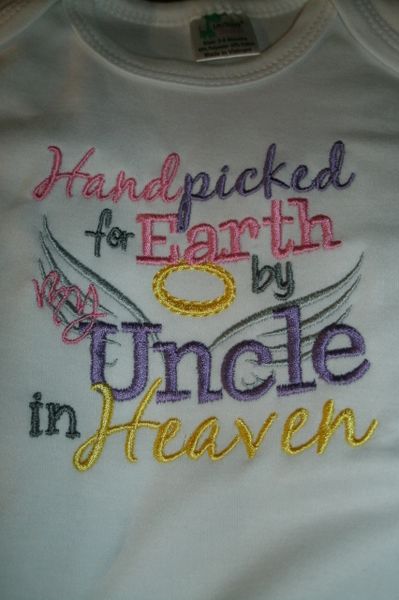 Handpicked for Earth by my Uncle in Heaven Memorial Shirt
