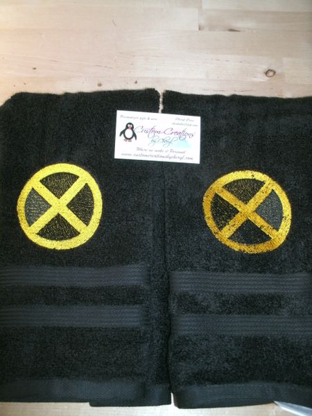 Xmen Logo Kitchen Towels Hand Towels 2 piece set