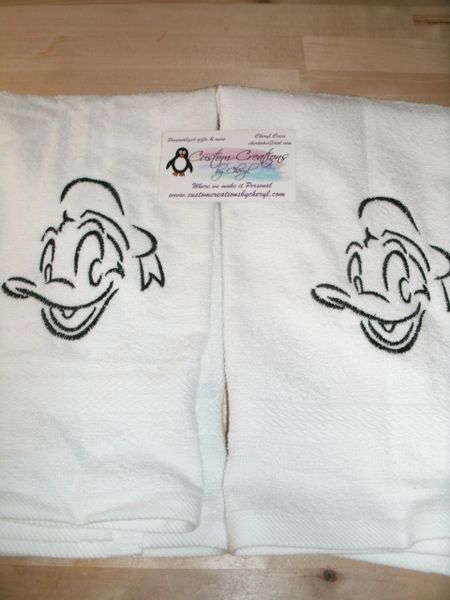 Donald Duck Sketch Kitchen Towels Hand Towels 2 piece set