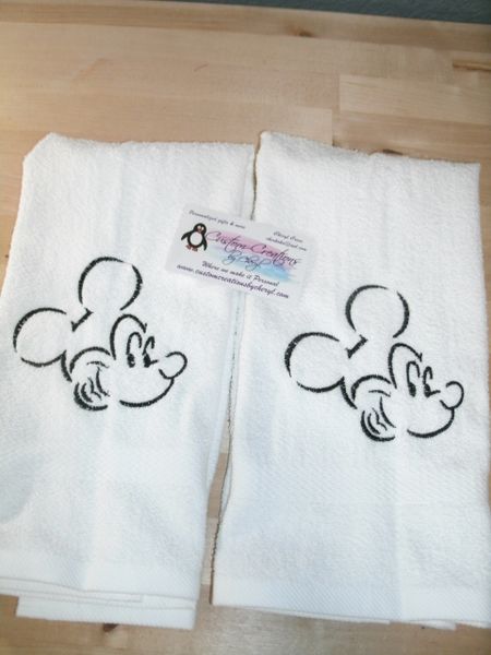 Mickey Sketch Kitchen Towels Hand Towels 2 piece set