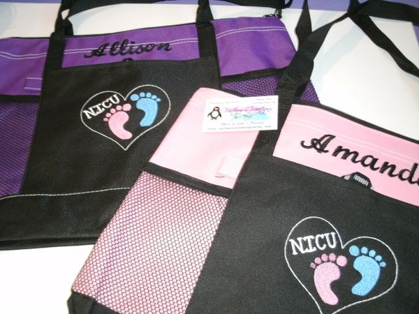 NICU Baby Nurse Logo Personalized Nurse Life Nurse Tote Bag