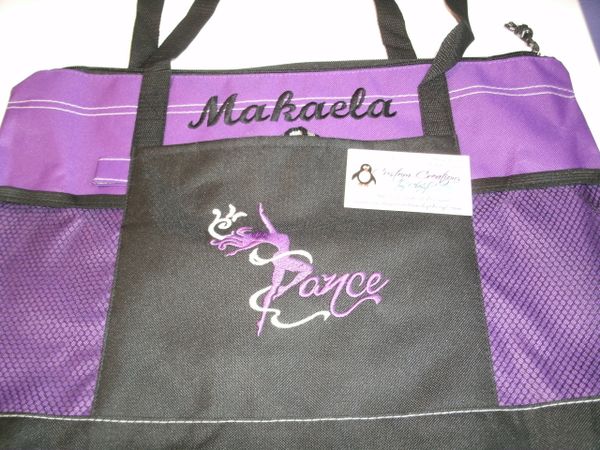 Dancer Dance Ribbon Personalized Dance Tote Bag