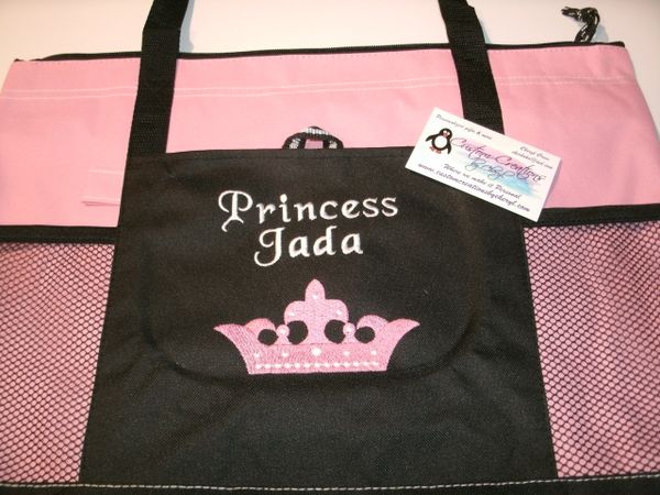 Princess Crown Personalized Tote Bag
