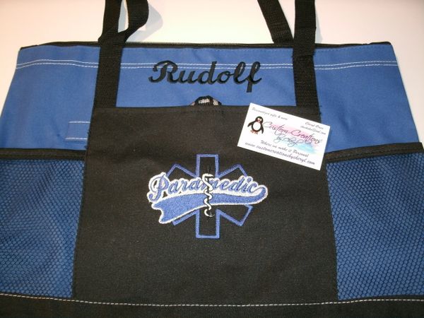 Paramedic Personalized Star of Life Tote Bag Paramedic Gift