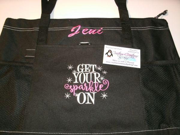 Get Your Sparkle On Paparazzi Personalized Tote Bag