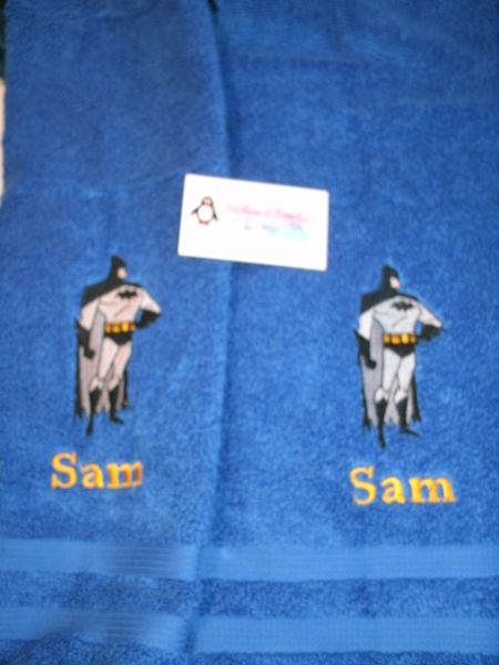Batman Superhero Kitchen Towels Hand Towels 2 piece set