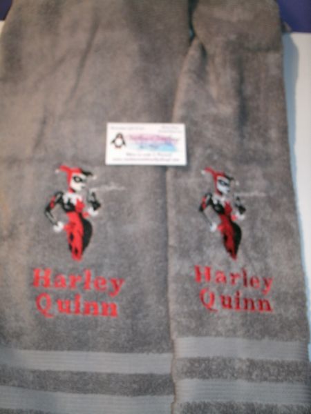 Harley Quinn Superhero Kitchen Towels Hand Towels 2 piece set