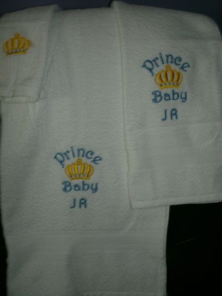 Prince Baby Personalized 3 PieceTowel Set