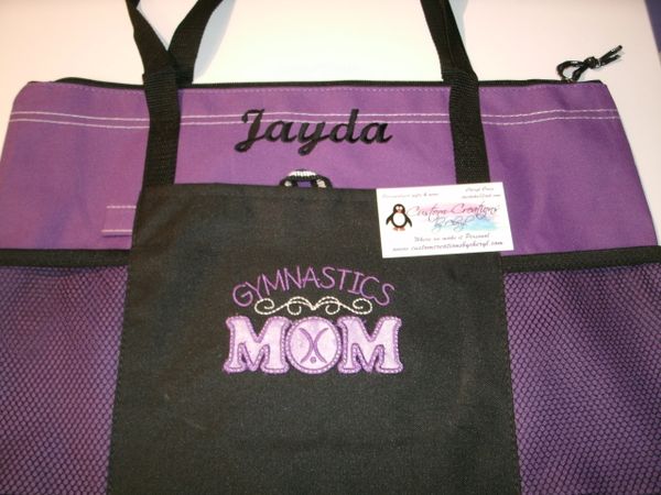 Gymnastics Mom Personalized Gymnist Tote Bag