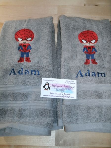 Spiderman Kid Kitchen Towels Hand Towels 2 piece set