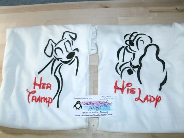 His Lady AND Her Tramp Couples Shirts Lady & the Tramp