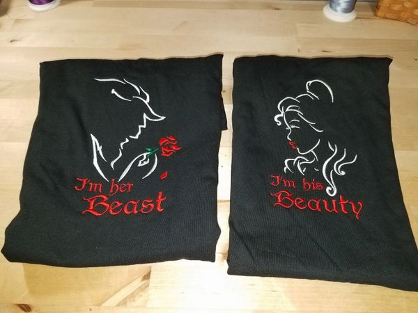 His Beauty AND Her Beast Couples Shirts Beauty & the Beast