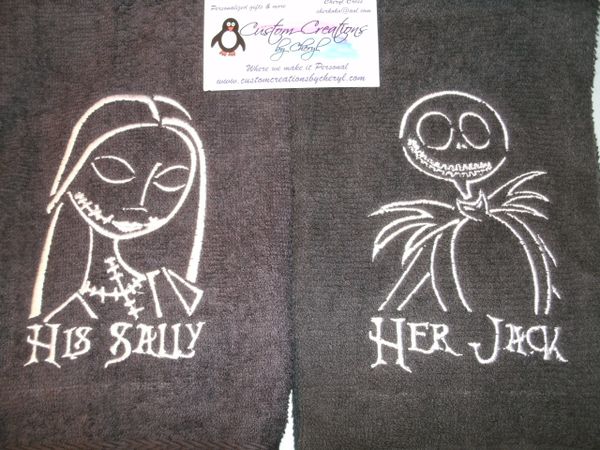 His Sally AND Her Jack Couples Shirts Nightmare Before Christmas