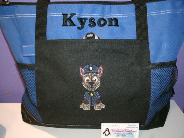 Police Dog Personalized Tote Bag
