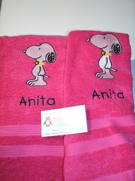 Snoopy Kitchen Towels Hand Towels 2 piece set