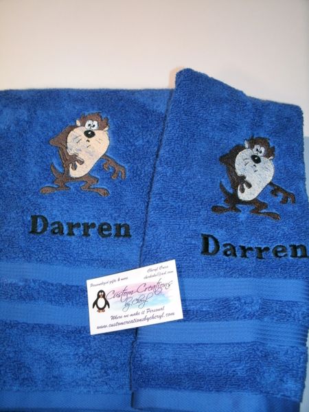Taz Towels Hand Towels 2 piece set