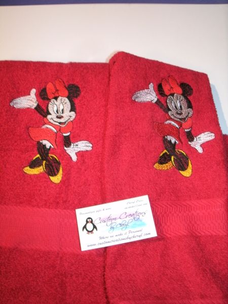 Minnie Waving Kitchen Towels Hand Towels 2 piece set