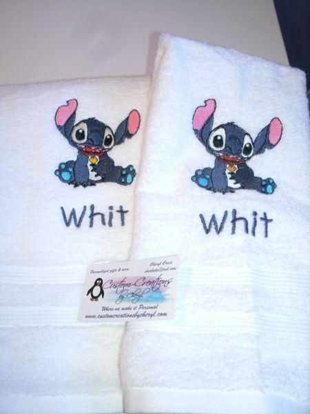 Stitch Alien Kitchen Towels Hand Towels 2 piece set
