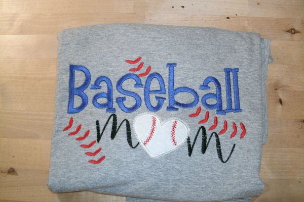 Personalized Baseball Mom heart laces shirt