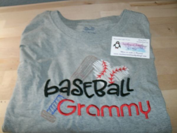 Baseball Grammy baseball sketch heart & bat Baseball Shirt