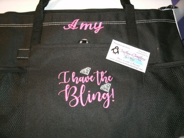 I have the Bling Paparazzi Personalized Jewelry Tote Bag