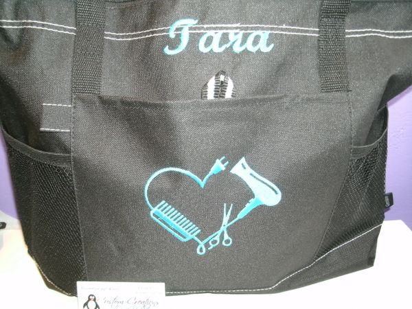 Custom Hairstylist Heart Personalized Tote Bag