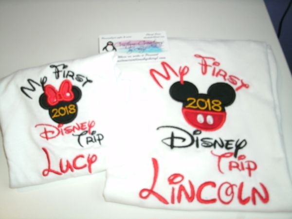 Mickey and Minnie Mouse My 1st Disney Trip Ears Couples Shirts