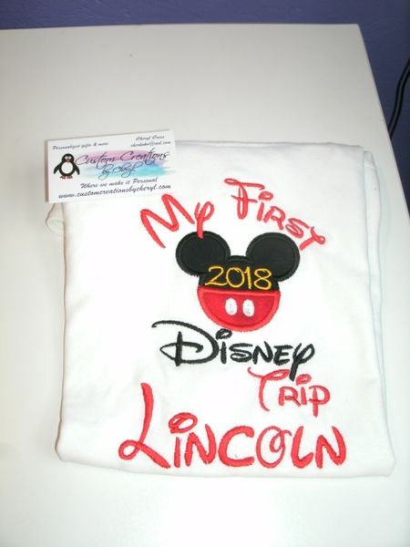 My First Disney Trip Mickey Personalized Shirt