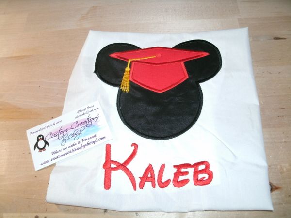 Mickey Graduation Party Mouse Ears Personalized Shirt