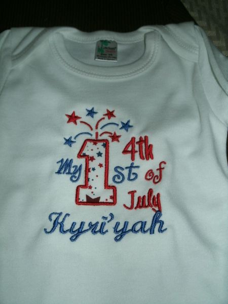 My 1st 4th of July Sparkler Personalized Holiday Shirt