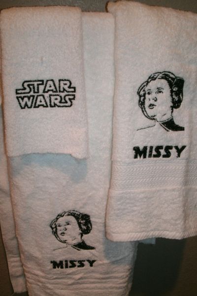 Star Wars AT Walker Sketch Personalized 3 piece bath Towel Set