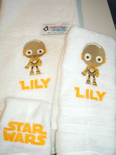 Star wars best sale bath towel set