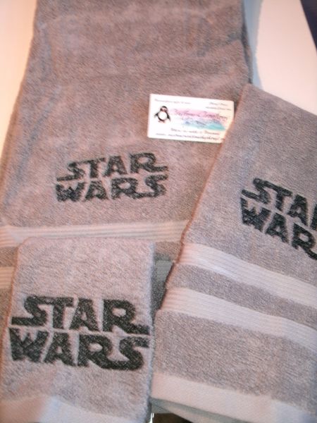 Star Wars Logo Personalized 3 piece Towel Set