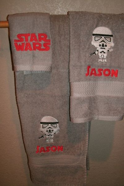 Star Wars Storm Trooper Kid Personalized 3 piece Towel Set